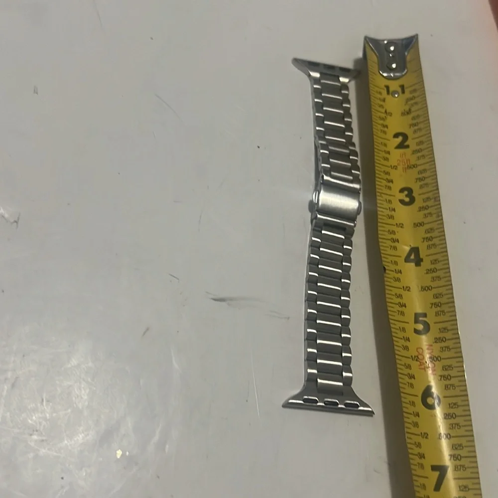 Stainless steel Silver Metal Watch‎ Chainlink Band nwot